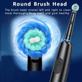 Electric toothbrush spins 