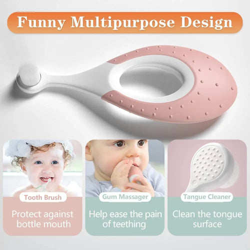 "My First Brush: Anti-Choke Rounded Training Toothbrush