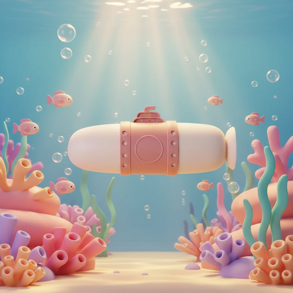 1 pc Super Submarine Travel Toothbrush Case & Rinse Cup