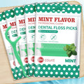 300/150/50pcs Mint Floss Stick - Disposable Floss Cleaning Stick