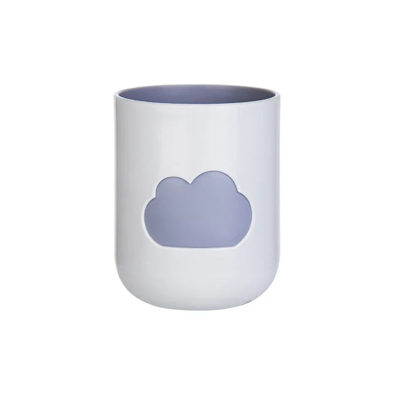 Dreamy Cloud Mouthwash Cup & Brush Holder