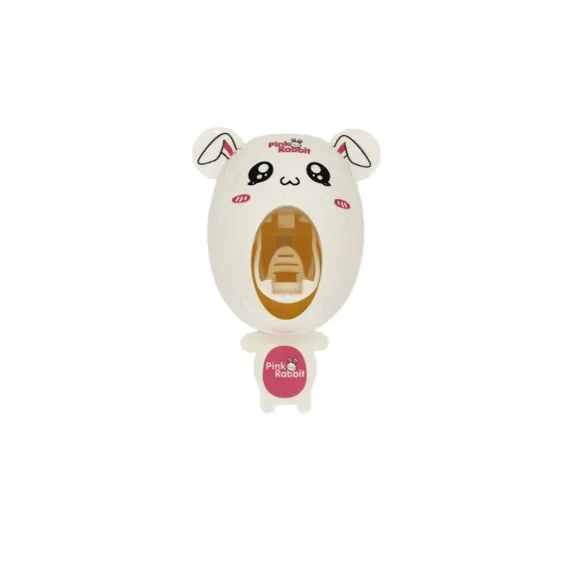White rabbit-shaped container with a honeycomb design on a white background